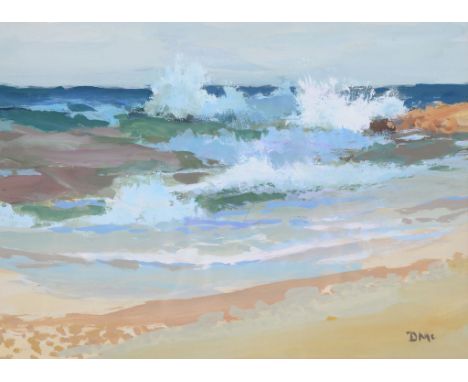 δ Donald MacIntyre (British 1923 - 2009) - Sea Evening Light Oil on paper Signed with intials lower right 20 x 27cm (8 x 10 3