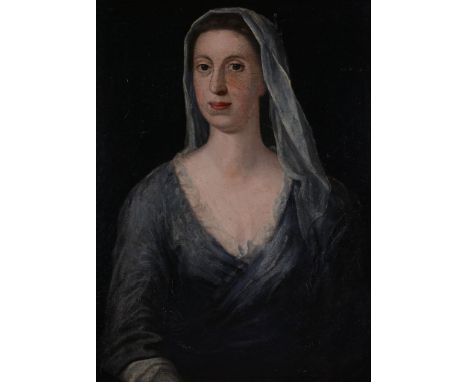 British School (19th century) - A portrait of a lady  Oil on canvas 76 x 64cm (30 x 25 1/4in.) 