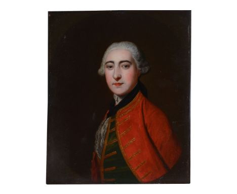 English School (18th century) - Portrait of the Honourable David Stuart, Lord Cardross and Auchterhouse  Oil on copper Inscri