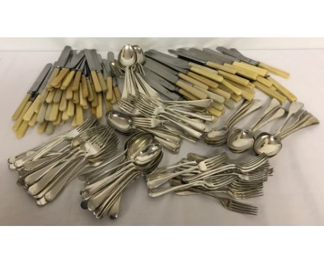 A large quantity of assorted vintage cutlery to include A1 plate and Mappin &amp; Webb.  