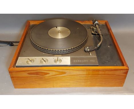 A Garrard 401 turntable 