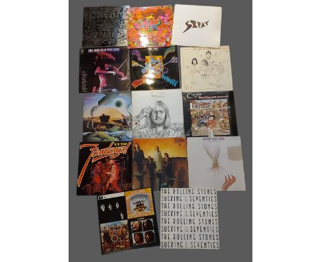 A Collection of 14 records to include, The Who, Cream, ZZ Top, Strawbs, The Rolling Stones and others