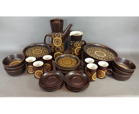 A Denby Arabesque pattern part tea and dinner service 
