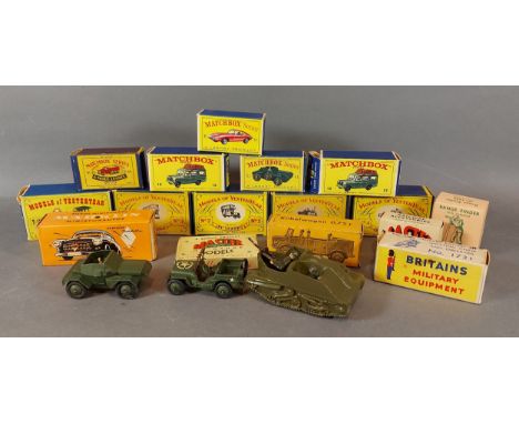 A collection of model cars by Matchbox within boxes together with other models to include Marklin 