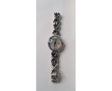 Ladies sterling silver Rotary watch with spare links