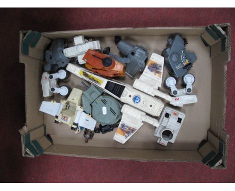 Vintage Star Wars Vehicles, X Wing Fighter, Darth Vader figure etc:- One Box.