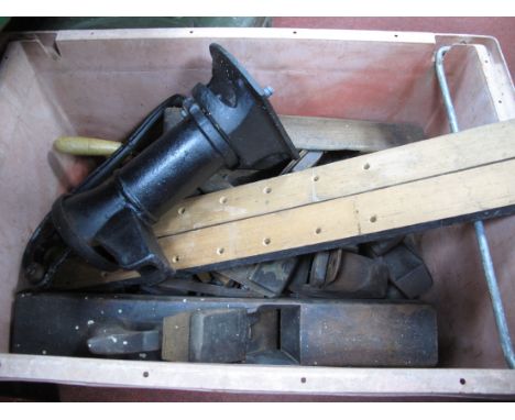 An Iron Water Pump, woodwork's tools:- One Box.