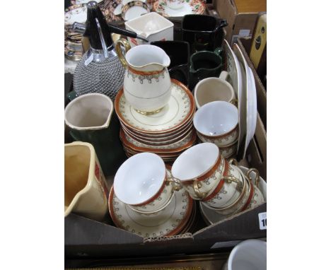 Wade, Johnnie Walker Scotch Whisky water jug, Whyte &amp; Mackay Whisky water jug, soda syphon, tea service etc:- One Box.