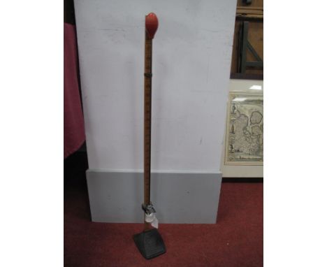 A Vintage American Skirt Marker, Reg:- Boco U.S Pat, consists of cast base, rule, adjustable marking chalk.