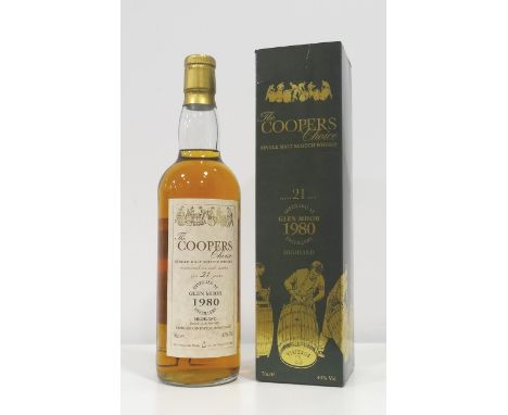 GLEN MHOR 1980 - THE COOPER'S CHOICEA bottle of Glen Mhor 21 Year Old Single Malt Scotch Whisky.  70cl.  43% abv.  This bottl