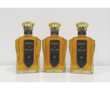 THREE BOTTLES WINDSOR 12YOA trio of bottles of Windsor 12 Year Old Blended Scotch Whisky created for the Korean market.  3 x 
