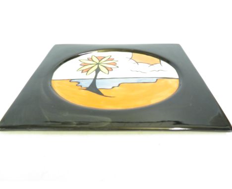 Lorna bailey Old Ellgreave pottery teapot stand ''Beach''