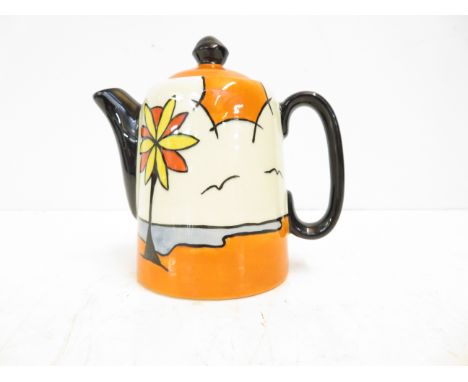 Lorna bailey Old Ellgreave pottery teapot ''Beach''