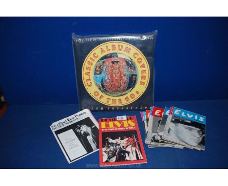 A 'Classic Album' covers Book and a quantity of vintage Elvis Presley fan club Monthly magazines