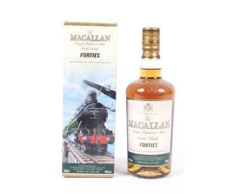 A bottle of Macallan Forties Single Malt Scotch Whisky. Boxed, 50cl, 40% vol. 