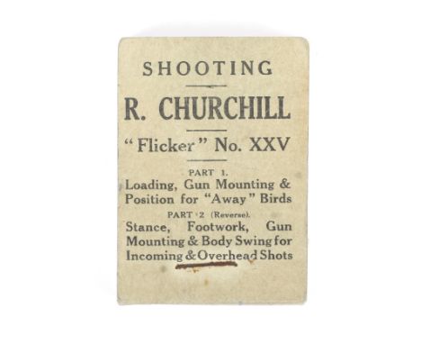 Shooting Flicker No XXV by R Churchill. Part 1, Loading, Gun Mounting and Position for away Birds, Part 2. Stance, Footwork, 