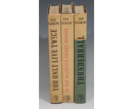 James Bond - Fleming, Ian, Thunderball, first edition, 1961, dust jacket designed by Richard Chopping; others, On Her Majesty