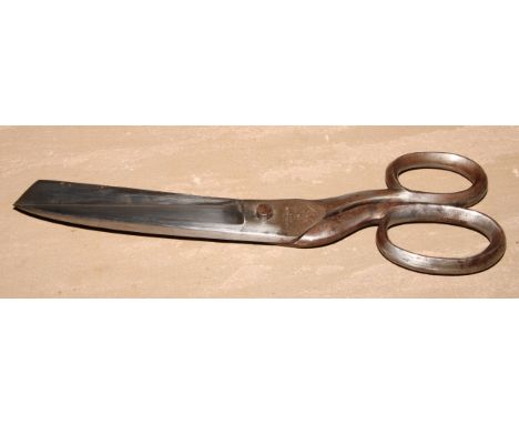 A pair of draper's scissors, by T Wilkinson &amp; Son, Sheffield, 30.5cm long, early 20th century 