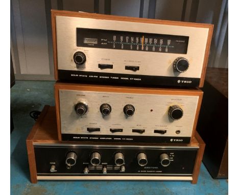 Binatone All Silicon Transistor Amplifier, Trio Solid State Stereo Amplifier KA-2000A and Trio Solid State AM/FM Stereo Tuner