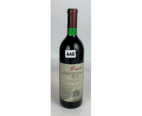 75cl bottle of Penfolds South Australia Cabernet Sauvignon Bin 707, vintage 1990