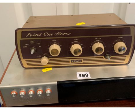 Leak Point One stereo amplifier and Metrosound Plus FMS-FM tuner