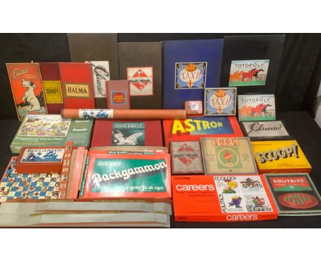 Toys and Juvenalia - a collection of board games and puzzles, comprising John Waddington Ltd Game of Rich Uncle, boxed; Waddi