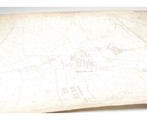 Cartography - Nottinghamshire - Ordnance Survey - a map of Mansfield Town Centre, supplied by Edward Stanford, Longacre, Lond