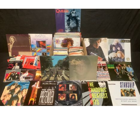 Vinyl Records – LP’s, 12” Singles, 7” Singles and Picture Discs including The Beatles – Abbey Road – PCS 7088; Queen – It’s A