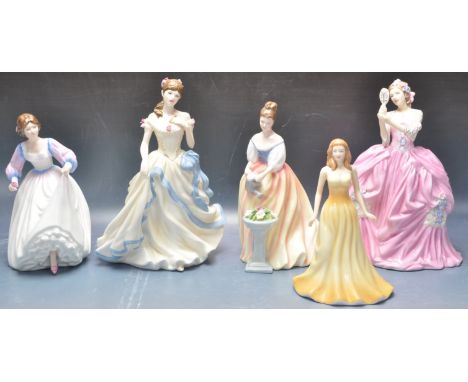 A collection of 20th century vintage Royal Doulton&nbsp; lady figures to include 'Alexandra' model no. HN3286, 'Key to my Hea