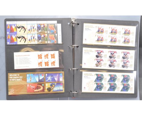 Stamps - London 2012 Team GB Olympics Medal Winners Stamp Collection - presentation album of unused decimal stamps (Mostly Fi