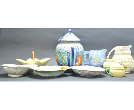 A collection of early 20th century Art Deco ceramics comprising of Phoenixware, Carltonware and more. Collection includes pla