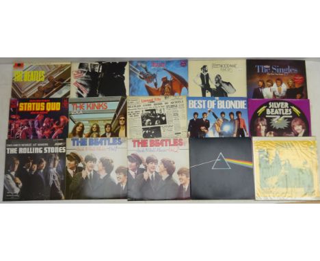 Collection of vinyl LP's incl. The Beatles Rock 'N' Roll Music Vol. 1 &amp; 2, Please Please Me, Rolling Stones Sticky Finger