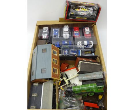Quantity of modern die-cast models incl. various Rally models, three Oxford boxed vehicles, Scalextric racing car, boxed, OO 
