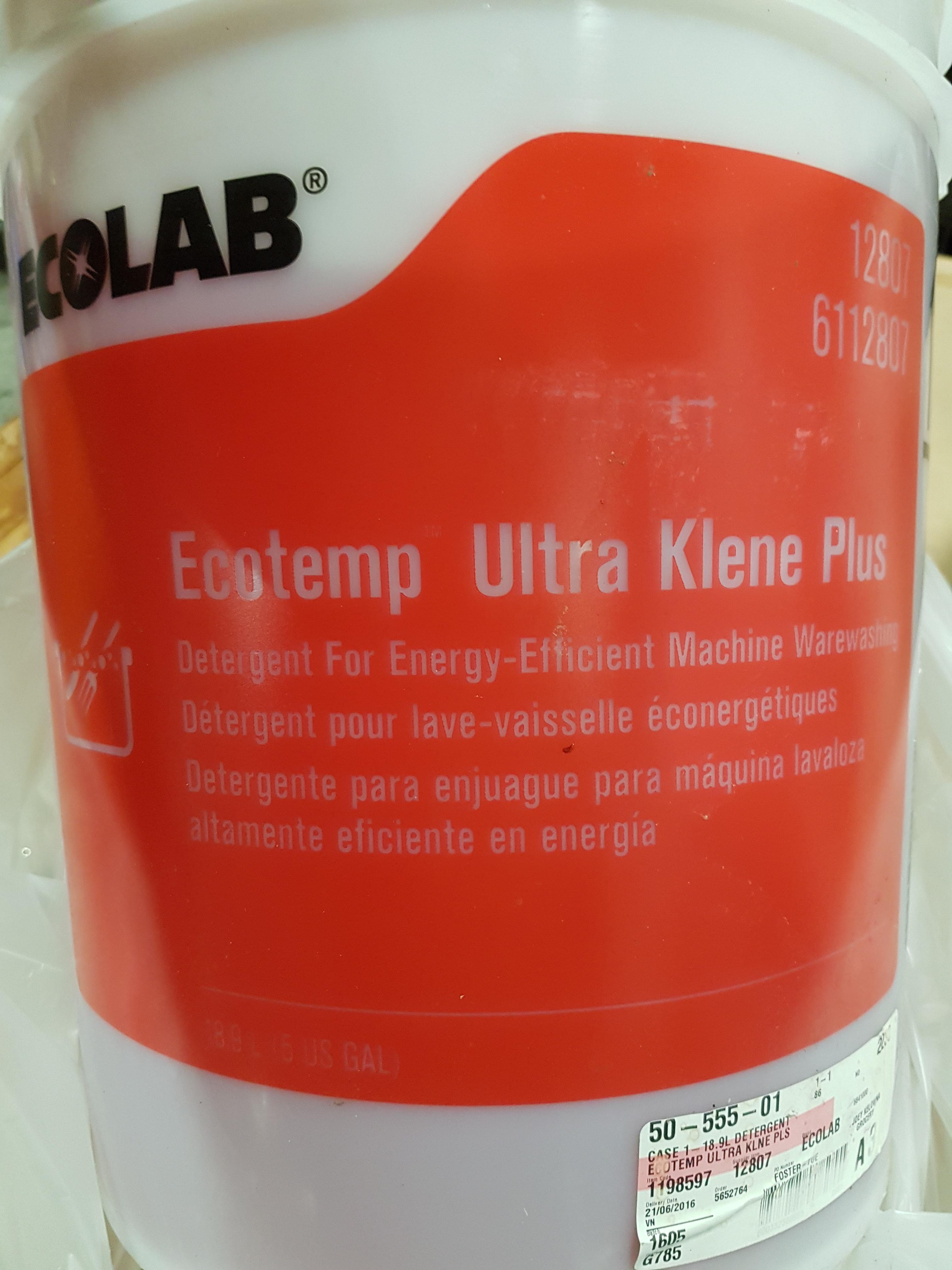 Ecolab Ultra Klene Plus Detergent 1 Pail