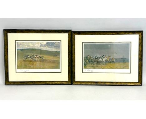 Two framed signed Lionel Edwards prints, largest 620mm x 480mm inclusive