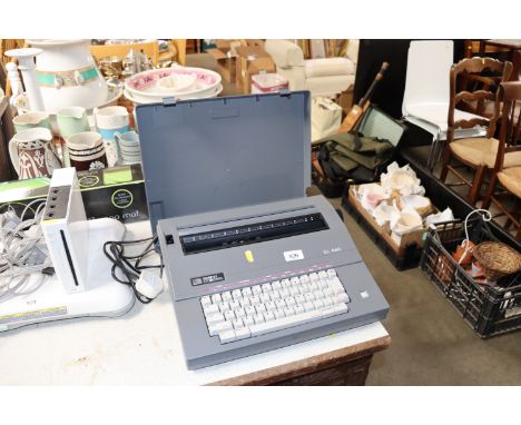 A Smith Corona electric typewriter