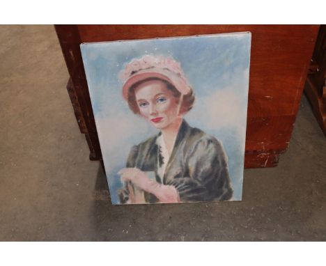 An oil on canvas portrait study