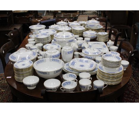 A EXTENSIVE COALPORT REVELRY PATTERN DINNER SERVICE consisting of over twenty dinner plates, further various bowls, plates, s