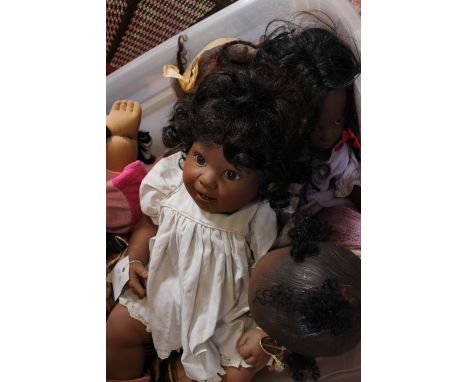 A mixed lot of dolls and toys; to include realistic collectors baby dolls, cabbage patch dolls and assorted other dolls