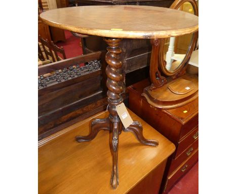 A mid-Victorian walnut, figured walnut, and further chessboard top inlaid oval fixed top pedestal tripod games table, length 