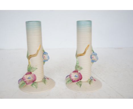 Pair of Clarice Cliff vases 
