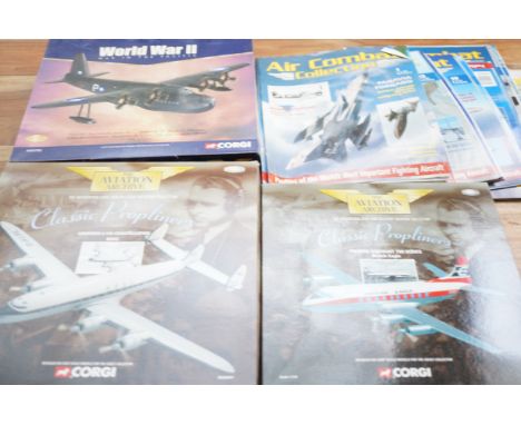 3X Corgi The aviation archive 1.144 scale models with related magazines 