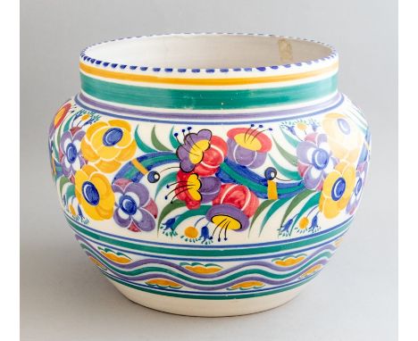A Carter, Stabler, Adams, Poole pottery jardiniere, height 23cmCondition: Cracks