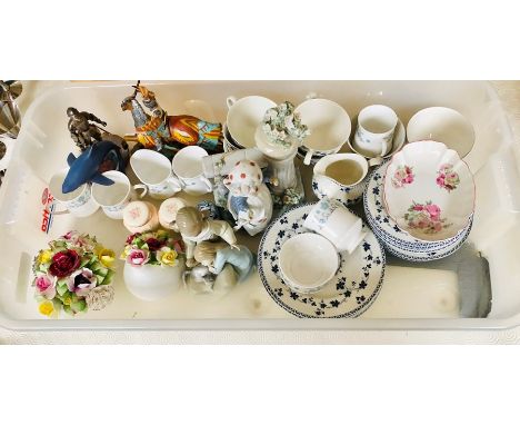 A collection of ceramics, Royal Doulton, Royal Worcester, Staffordshire, etc.