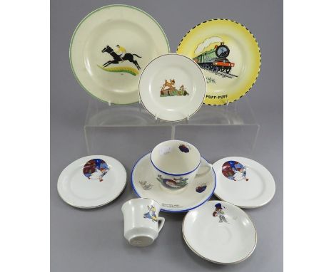 A group of late nineteenth, early twentieth century transfer-printed child’s tea wares, c. 1880-1950. To include: a Beswick B