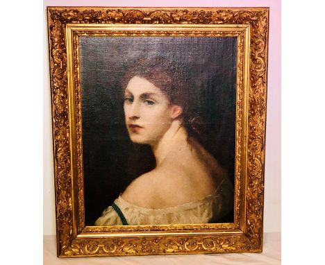 A 19th Century British School portrait of a girl