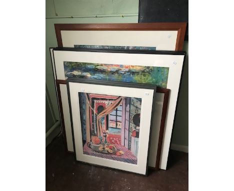 Eight assorted impressionist posters, including Monet, all framed (8)Provenance: a corporate art collection 