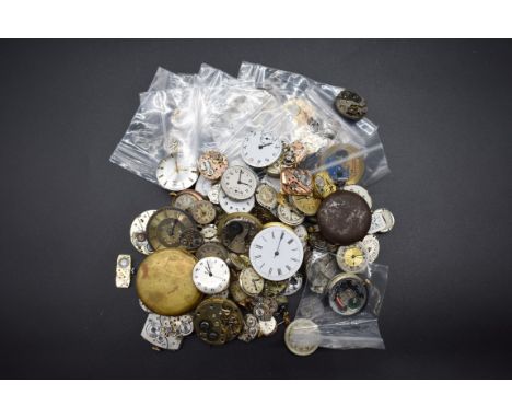 A large quantity of watch movements, to include Longines, Piaget, Tissot and Omega. 