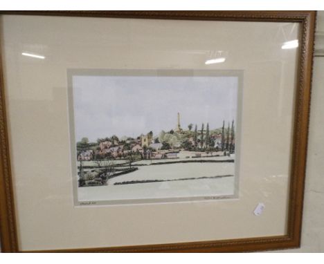 A Framed Limited Edition Print Lilleshall Hill by M Wheeldon
