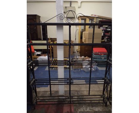 A Wrought Iron Five Shelf Plant Stand.